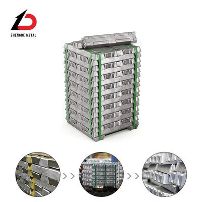 600mm X 750mm Remelting 15kg 20kg Al7 Al8 Al9 99.98% 99.99% Aluminium Ingot