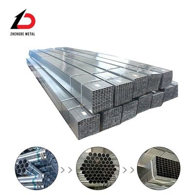 ASTM DN60 80 Sch.20 40 Ống tròn kẽm hình vuông hình chữ nhật ống kẽm hình vuông ống mỏng tường dày tường đường kính lớn ống thép hàn kẽm