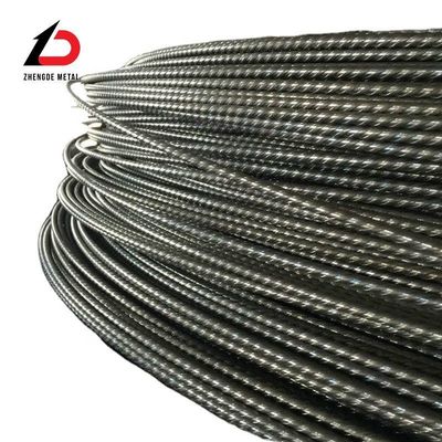 Sợi thép kéo lạnh 2.5mm 5.5mm ASTM Low Carbon Pretensioned Wire Rope